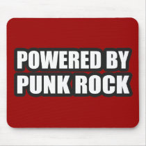 guys girls POWERED BY PUNK ROCK music mousepads