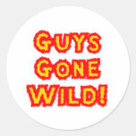 Guys Gone Wild Round Stickers