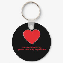 Guys Heart Missing keychains