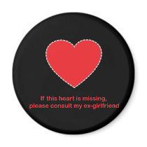 Guys Heart Missing magnets by RAWRoutloud Guys Heart Missing magnets
