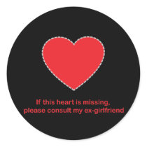 Guys Heart Missing stickers by RAWRoutloud Guys Heart Missing stickers