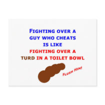 Guys Who Cheat postcards