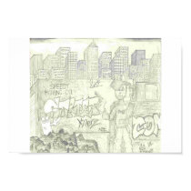 GuyWithGunInCity posters by PyroWear GuyWithGunInCity posters