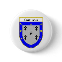 Guzman Coat of Arms/Family Crest buttons