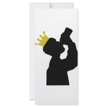 guzzler with crown icon rack card design