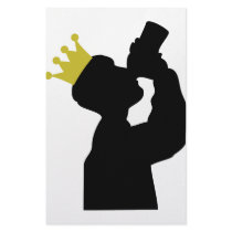 guzzler with crown icon stationery design