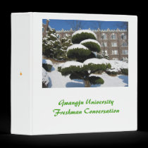 Gwangju University Freshman Conversation binders