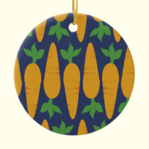 Gwennie the Bun: Carrot Garden At Night ornaments