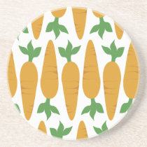 Gwennie The Bun: Field of Carrots coasters