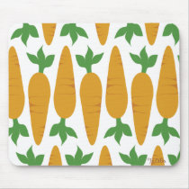 Gwennie The Bun: Field of Carrots mousepads