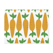 Gwennie The Bun: Field of Carrots Postcard
