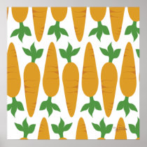 Gwennie The Bun: Field of Carrots Posters