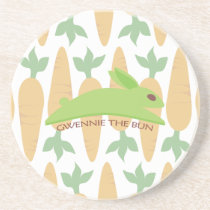 Gwennie The Bun: Gwennie In The Carrot Garden coasters