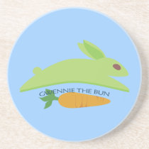 Gwennie The Bun With Carrot coasters