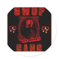 GWOP GANG RED LOGO stickers by GwopGangInc GWOP GANG RED LOGO stickers