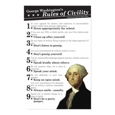 GW's Rules of Civility Poster by libertas2010