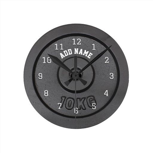 Gym Bodybuilder Wall Clock Zazzle