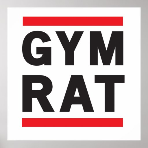 Gym Rat Poster Zazzle