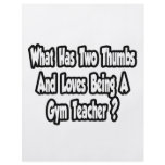 Gym Teacher Joke...Two Thumbs Flyer Design