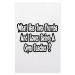 Gym Teacher Joke...Two Thumbs Stationery Paper