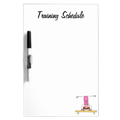 Dry Erase Calendar Canada : Gym training schedule dry erase board zazzle Dry Erase Calendar Canada : Gym training schedule dry erase board zazzle