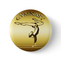 GYMNAST PINBACK BUTTON