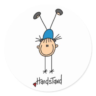 Gymnast Doing Handstand sticker