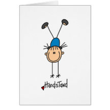 Gymnast Doing Handstands Cards