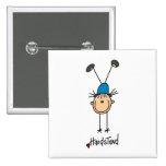 Gymnast Doing Handstands Pinback Button