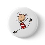Gymnast Doing Routine Pinback Buttons