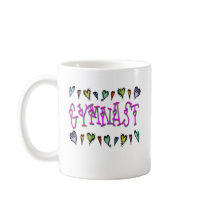 Gymnast hearts mug