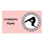 Gymnast in white business cards