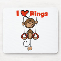 Gymnast Loves Rings Tshirts and Gifts mousepads