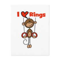 Gymnast Loves Rings Tshirts and Gifts postcards by stick_figures Gymnast Loves Rings Tshirts and Gifts postcards