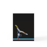 Gymnast on a Rainbow Beam Card