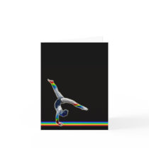 Gymnast on a Rainbow Beam Card