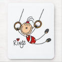 Gymnast on Rings mousepads
