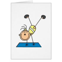 Gymnast Practicing  Card