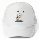 Gymnast Practicing  hats