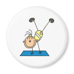 Gymnast Practicing  Magnets