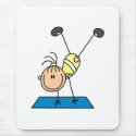 Gymnast Practicing  mousepads