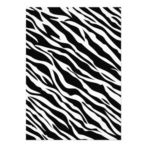 Gymnastic Ballet Birthday Party Invitation Zebra