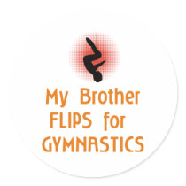 Gymnastic FLIP Family Male stickers