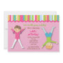 Gymnastic Gym Gymnast Birthday Party Invitations