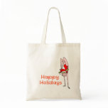 Gymnastic Happy Holidays Tote Bag