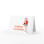 Gymnastic Happy Holidays Greeting Cards