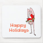 Gymnastic Happy Holidays mousepads