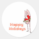 Gymnastic Happy Holidays Sticker