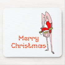 Gymnastic Merry Christmas Mousepad