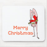 Gymnastic Merry Christmas mousepads